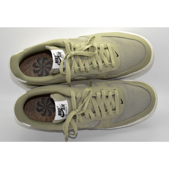 B0 Auth NIKE AIR FORCE 1 '07 LV8 Neutral Olive Shoes FJ1954-200 Size 9 - Picture 4 of 9